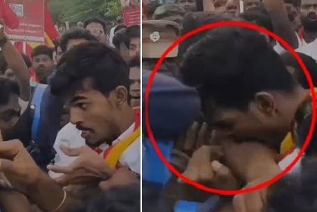 தவெக போராட்டம்